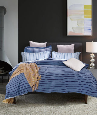 Marc Blue Quilt Cover Set by Ardor