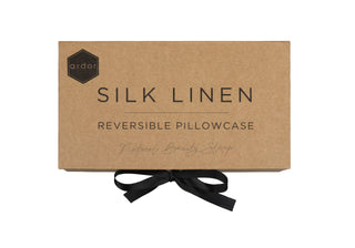 Silk / Linen Reversible Pillowcase WHITE by Ardor