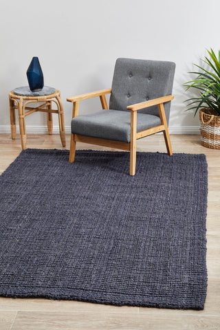 Atrium Barker Rug (Navy) by Rug Culture