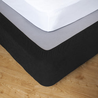 Apartmento Stretch Valance / Bedskirt - Ebony