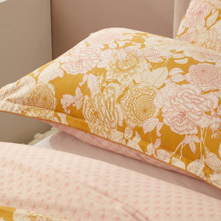 Arbour Honey Quilt Cover Set by Platinum Logan & Mason