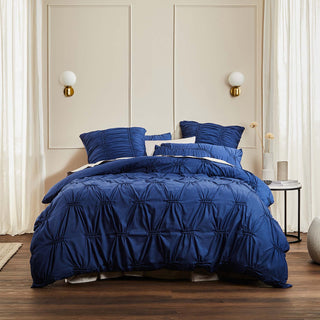 Arran Indigo Quilt Cover Set by Platinum