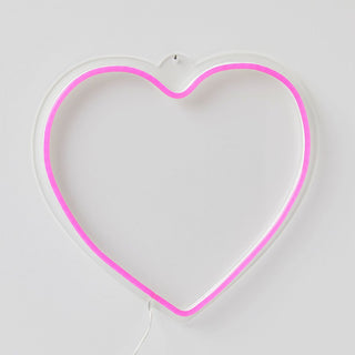Heart LED Neon Hanging Light by Pilbeam Living
