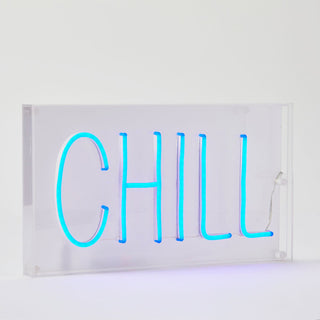 Chilled LED Neon Light Box by Pilbeam Living