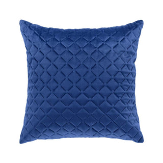 Alden Indigo Velvet 43x43cm Filled Cushion Indigo by Bianca