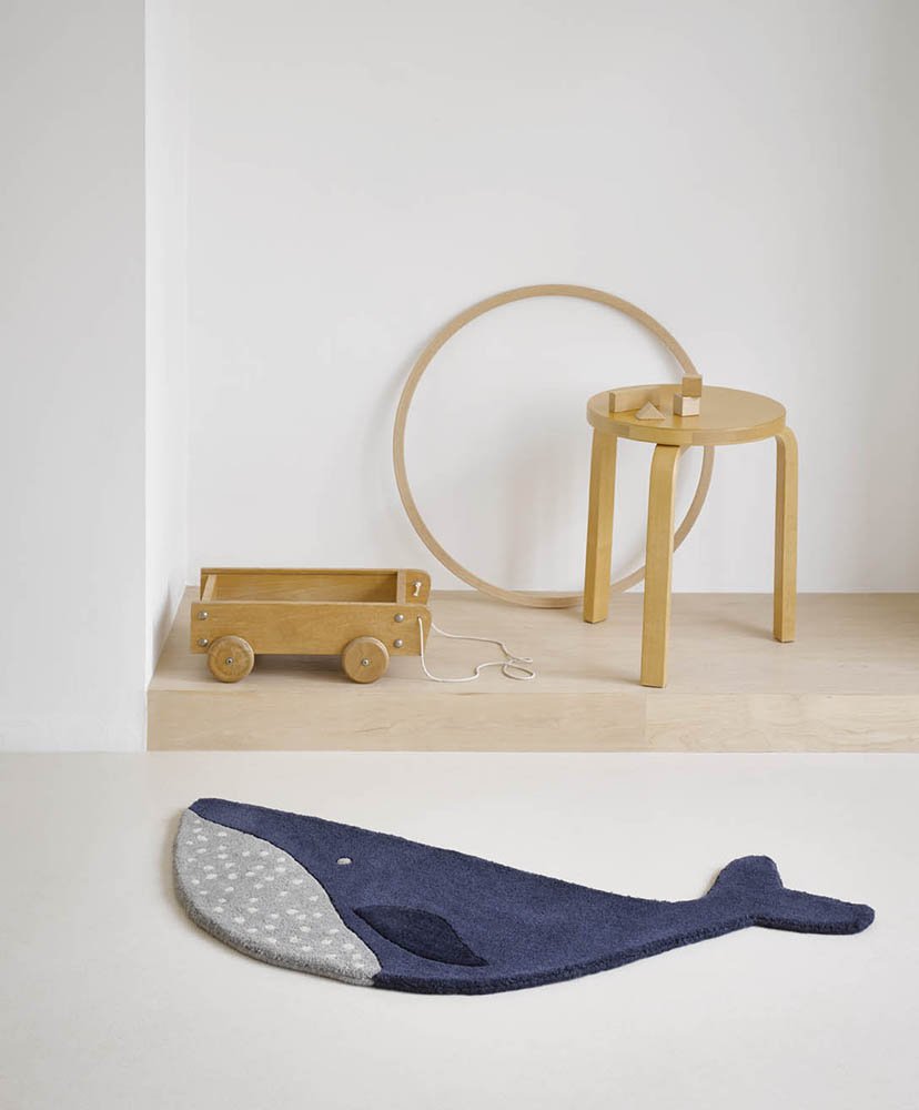 Whale Decor Rug by Rug Culture | Planet Linen