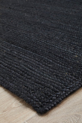 Bondi Rectangle Rug (Black) by Rug Culture