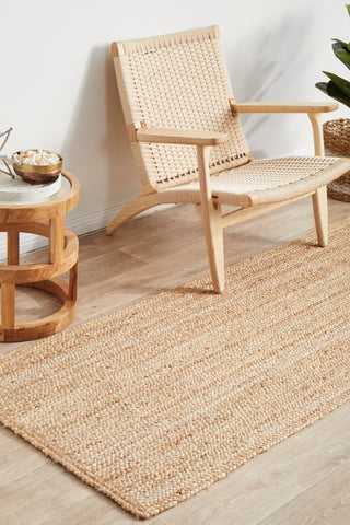 Bondi Rectangle Runner Rug (Natural) by Rug Culture