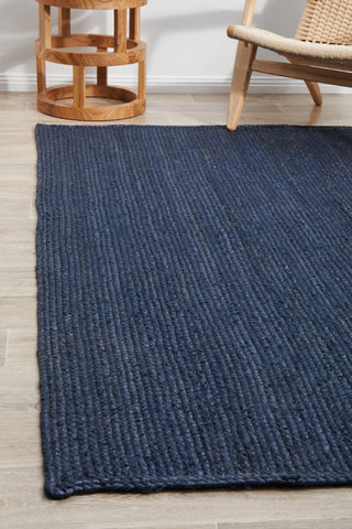 Bondi Rectangle Rug (Navy) by Rug Culture