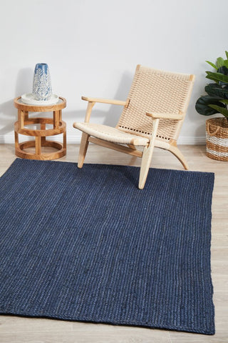 Bondi Rectangle Rug (Navy) by Rug Culture
