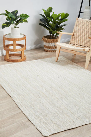 Bondi Rectangle Rug (White) by Rug Culture