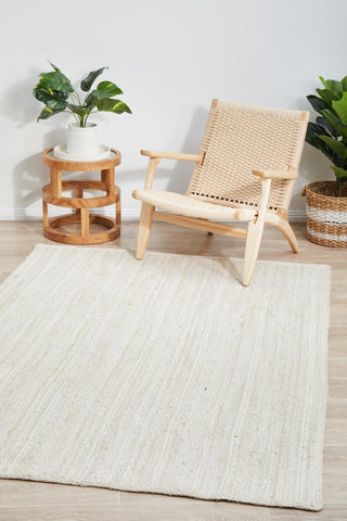 Bondi Rectangle Rug (White) by Rug Culture