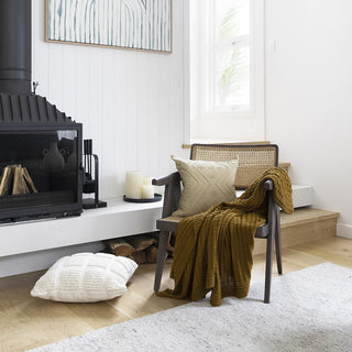 Dawson Cushion 45x45cm Almond by Bambury