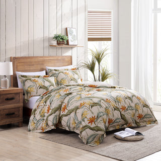 Birds of Paradise Ivory Quilt Cover Set by Tommy Bahama