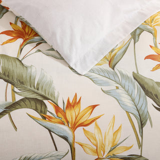 Birds of Paradise Ivory Quilt Cover Set by Tommy Bahama