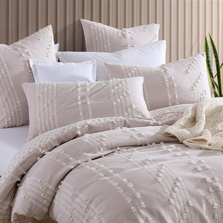 Brittany Blush Quilt Cover Set by Logan and Mason Platinum