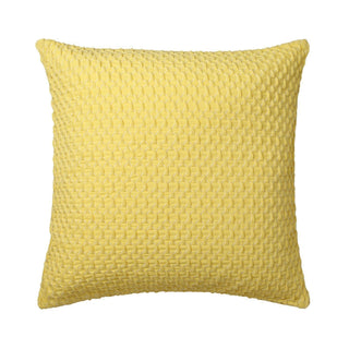 Balmain Yellow Square Filled Cushion by Logan and Mason