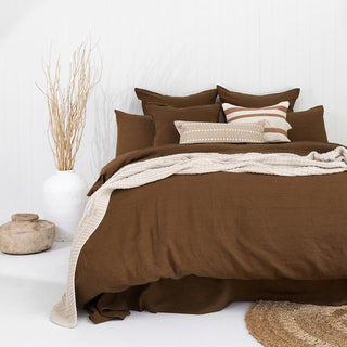 French Linen Quilt Cover Set by Bambury - Hazel