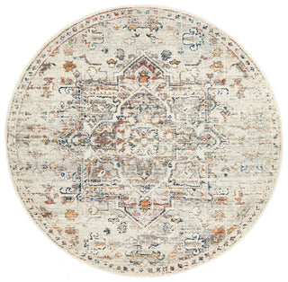 Century 911 Round Rug (Silver) by Rug Culture