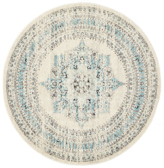 Century 922 Round Rug (White) by Rug Culture