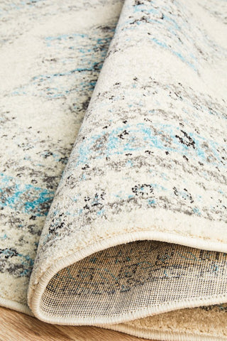 Century 922 Round Rug (White) by Rug Culture
