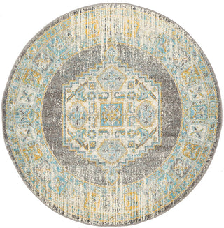 Century 944 Round Rug (Grey) by Rug Culture