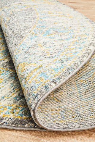 Century 944 Round Rug (Grey) by Rug Culture