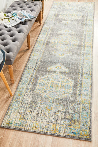 Century 944 Runner Rug (Grey) by Rug Culture