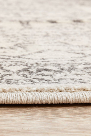 Chrome Addison Round Rug (Silver) by Rug Culture