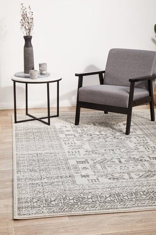 Chrome Addison Rug (Silver) by Rug Culture