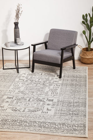 Chrome Addison Rug (Silver) by Rug Culture