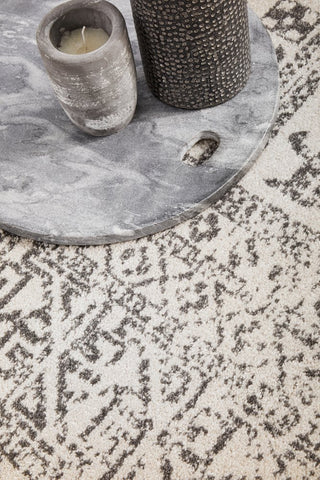 Chrome Addison Rug (Silver) by Rug Culture