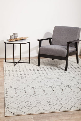 Chrome Elsa Rug (Silver) by Rug Culture