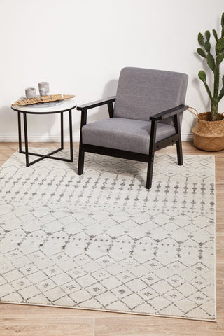 Chrome Elsa Rug (Silver) by Rug Culture