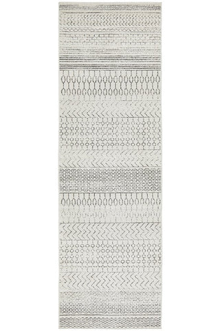 Chrome Harper Runner Rug (Silver) by Rug Culture