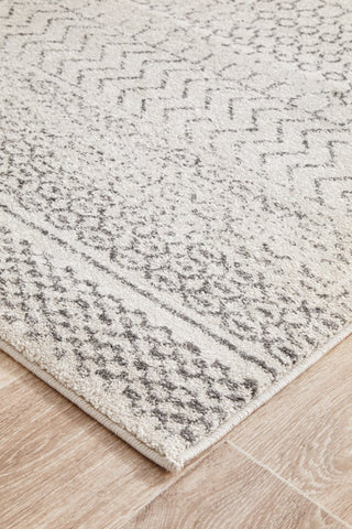 Chrome Harper Runner Rug (Silver) by Rug Culture