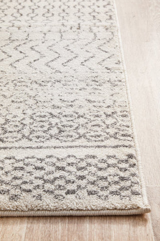 Chrome Harper Runner Rug (Silver) by Rug Culture