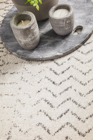 Chrome Harper Rug (Silver) by Rug Culture