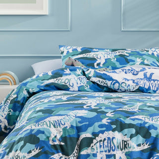 Camo Dino Quilt Cover Set by Logan and Mason Kids