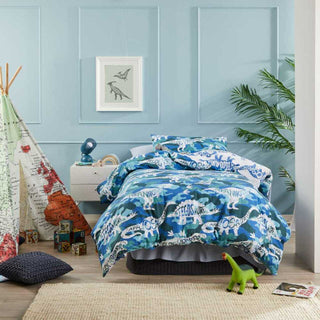 Camo Dino Quilt Cover Set by Logan and Mason Kids
