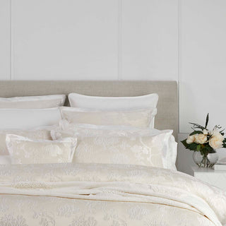 Catalina Quilt Cover Set Pearl By Logan and Mason Platinum
