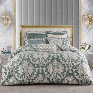 Coronet Sage Quilt Cover Set By Davinci