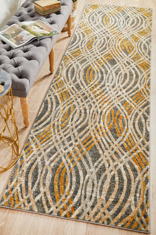 Dream Scape 852 Runner Rug (Charcoal) by Rug Culture