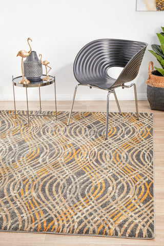 Dream Scape 852 Rug (Charcoal) by Rug Culture
