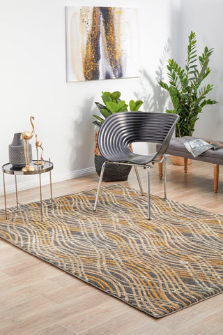 Dream Scape 852 Rug (Charcoal) by Rug Culture
