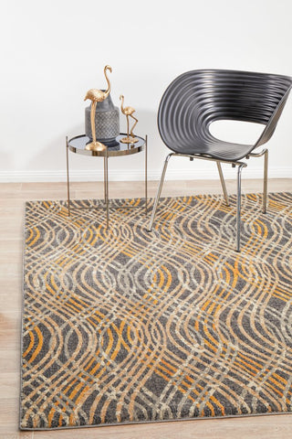 Dream Scape 852 Rug (Charcoal) by Rug Culture