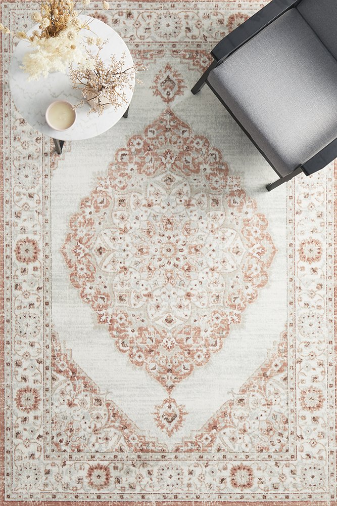 Emotion Works Rug Rug Emotion 77 Rug (Peach) by Rug Culture | Planet Linen