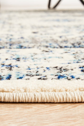 Evoke 251 Round Rug (White) by Rug Culture