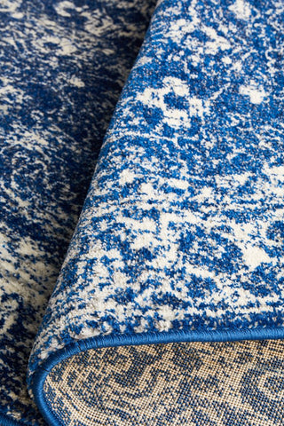 Evoke 252 Round Rug (Navy) by Rug Culture