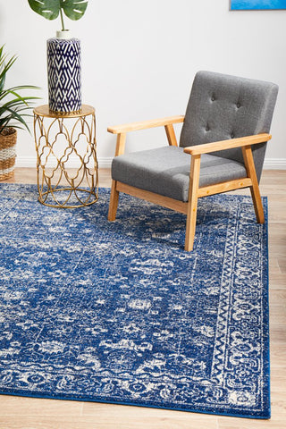 Evoke 252 Rug (Navy) by Rug Culture